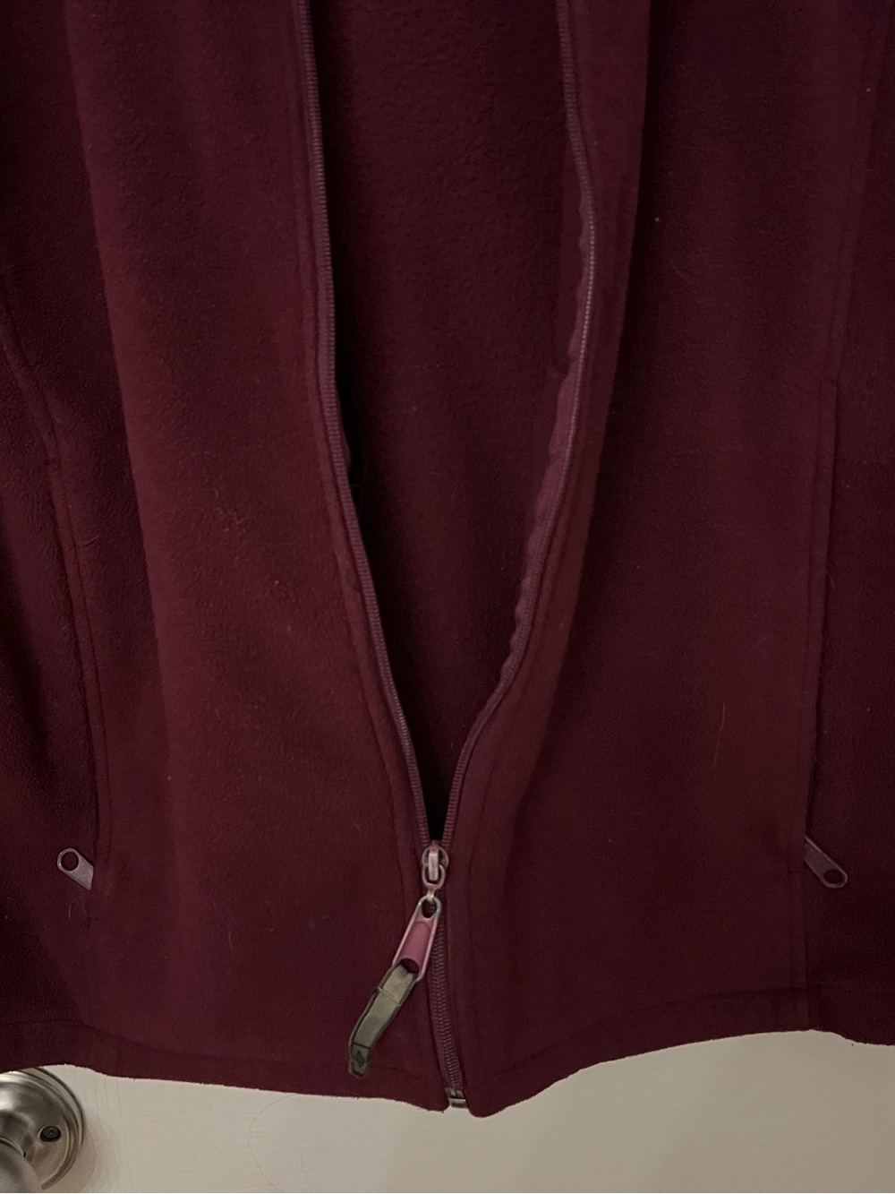 Columbia Women's Full-Zip Teddy Fleece Jacket in Burgundy Size S - Picture 6 of 7